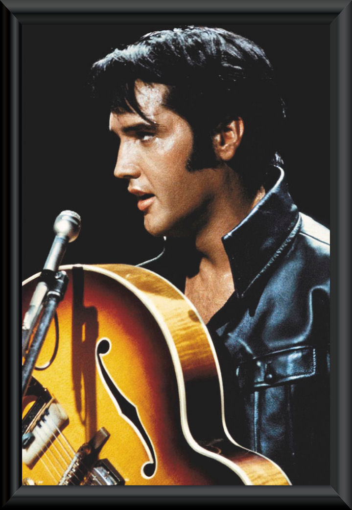 Elvis The King Of Rock And Roll Framed Poster Elvis Music Music Memorabilia 4999